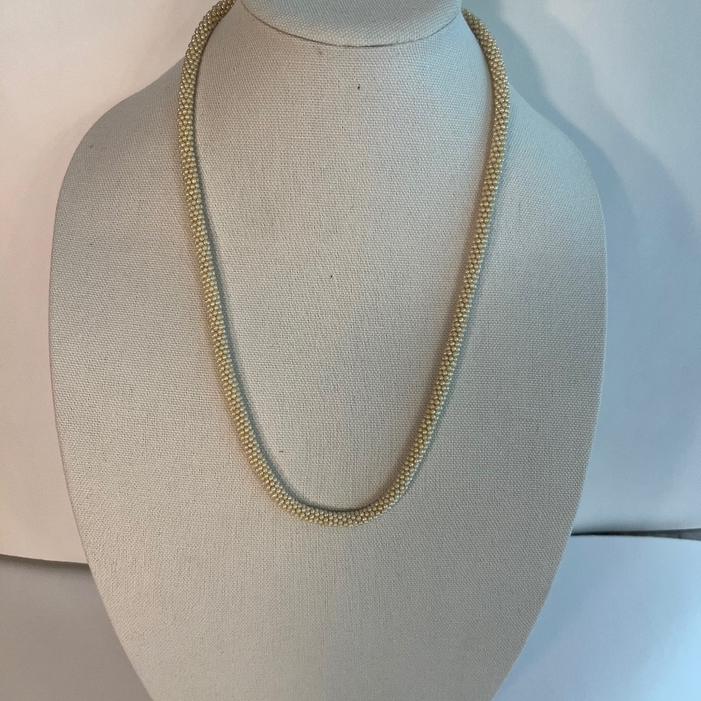 Vintage Faux Pearl Cluster Necklace
